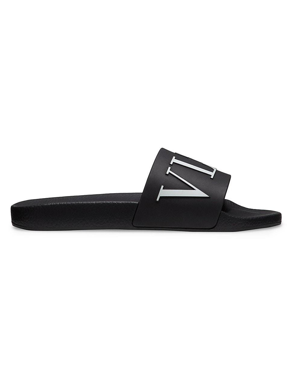 Mens VLTN Rubber Slider Sandals Product Image