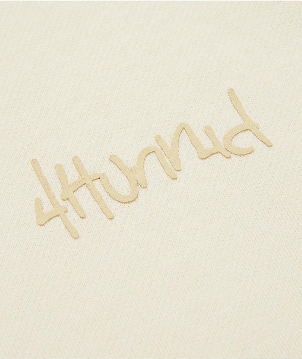 4Hunnid Komfort Kollection Cream Pigment Dye Crewneck Sweatshirt Product Image