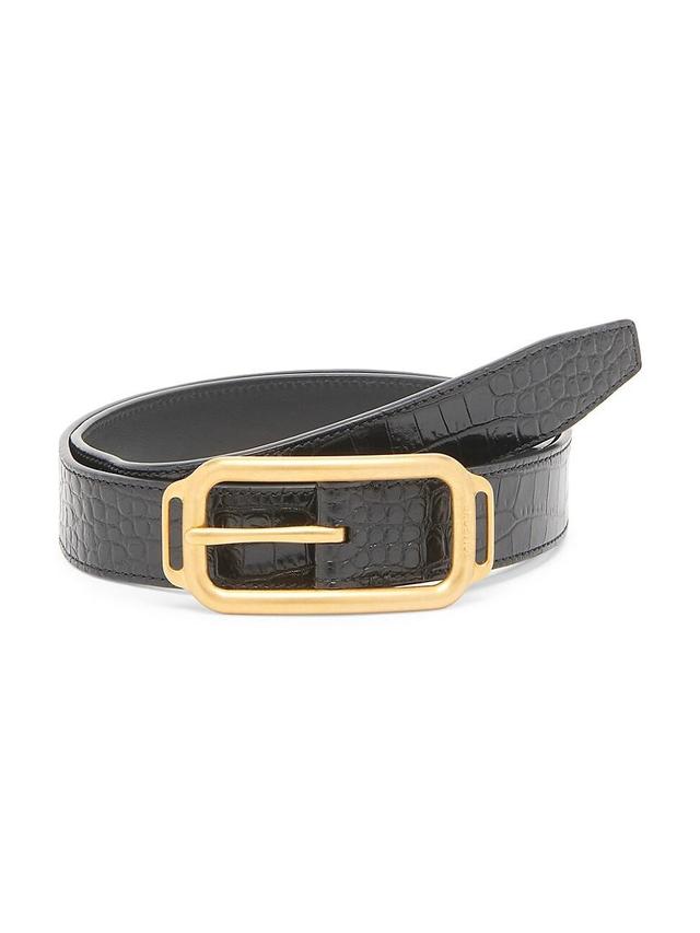 Mens Embossed Leather Belt Product Image