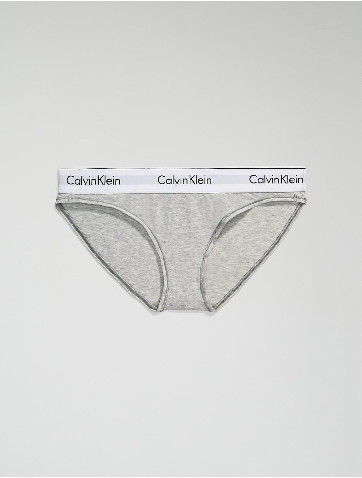 Calvin Klein Womens Modern Cotton Bikini - Grey - S Product Image