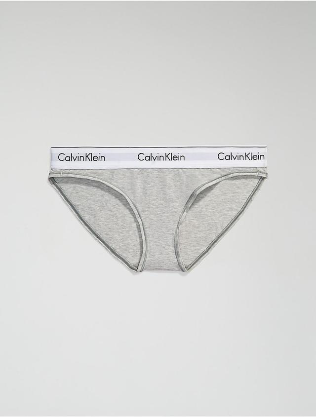 Calvin Klein Womens Modern Cotton Bikini - Grey - S Product Image