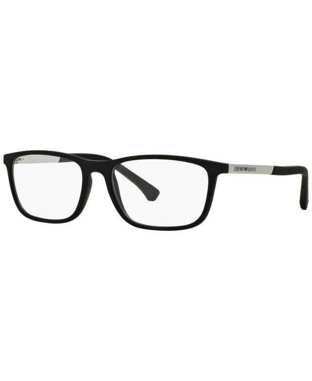 Emporio Armani Mens Eyeglasses, EA3069 - Rubber Black Product Image