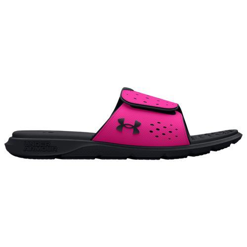 Under Armour Girls Under Armour Ignite VII Slides - Girls Grade School Shoes Black/Pink/Black Product Image