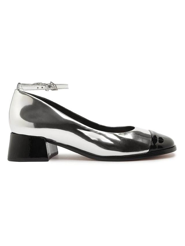 Womens Dorothy 40MM Metallic Leather Pumps Product Image