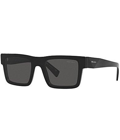 Prada Mens PR 19WS 52mm Rectangle Sunglasses Product Image