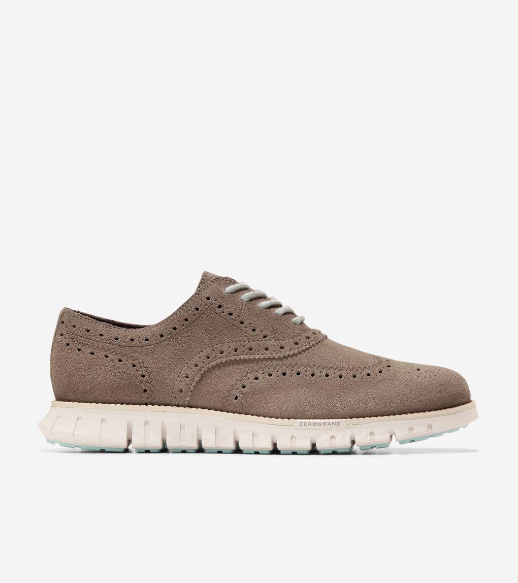 Cole Haan Mens ZERGRAND Remastered Wingtip Suede Oxfords Product Image