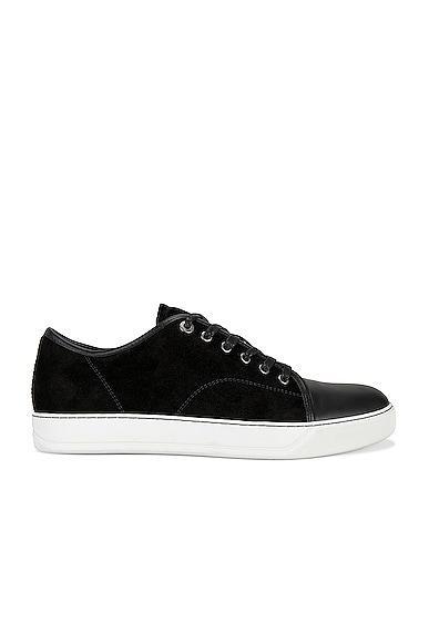 Suede And Nappa Captoe Low Top Sneaker Product Image