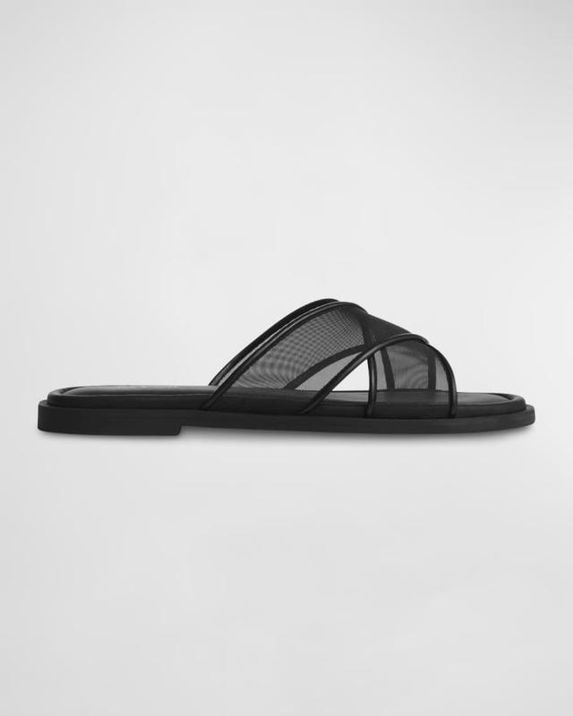 Geo Mesh Crisscross Slide Sandals Product Image