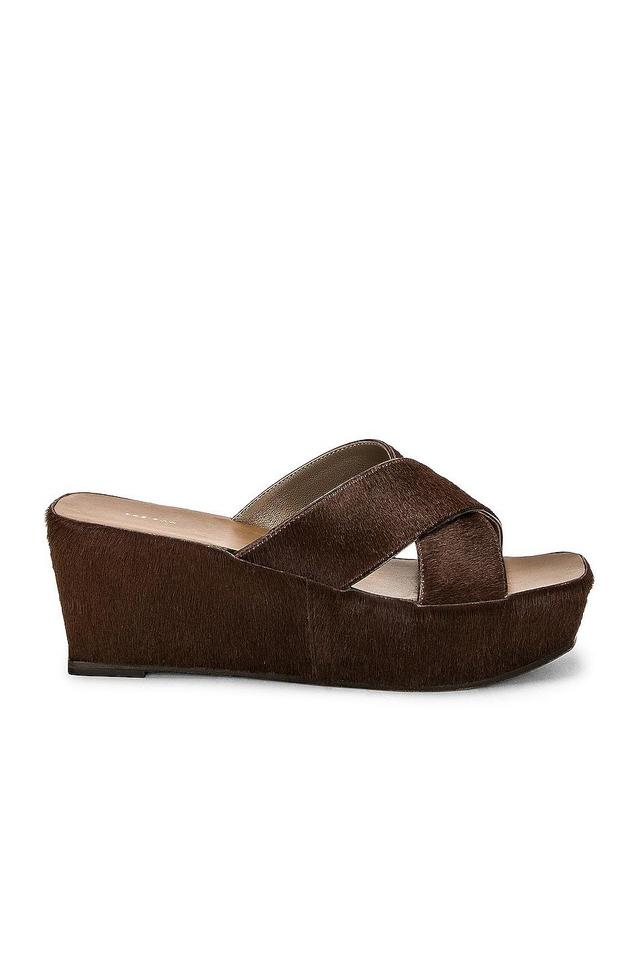 The Row Tate X Sandal in Brown Product Image