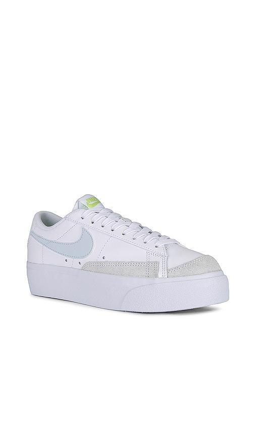 Nike Womens Nike Blazer Low Platform - Womens Shoes Lt Lemon Twist/Blue Tint/White Product Image