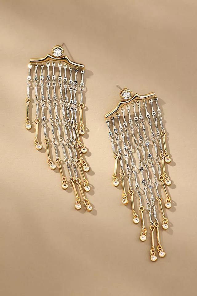 Mixed Metal Chandelier Earrings Product Image