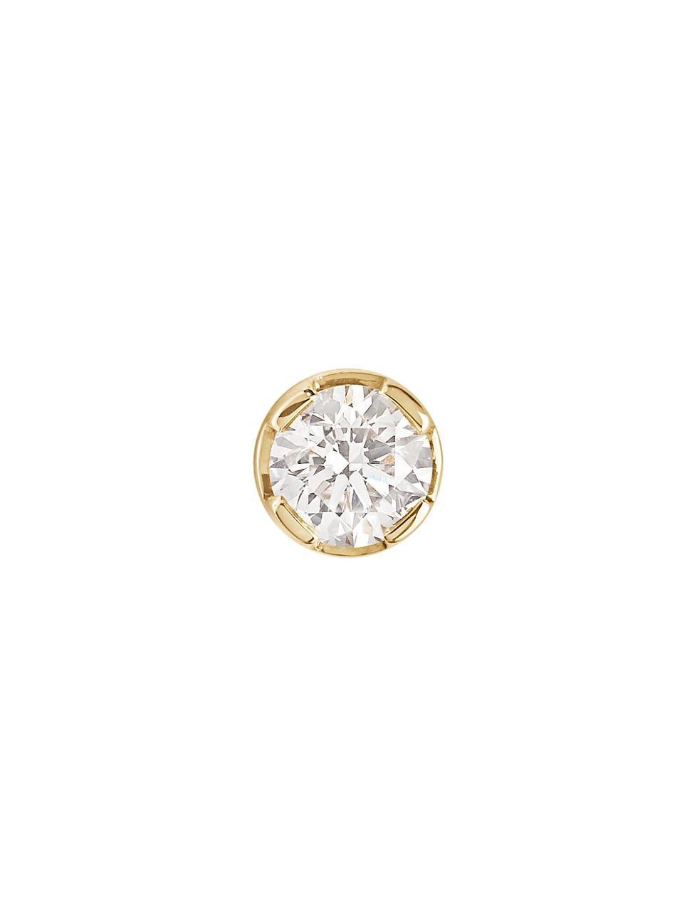 Womens Diamant 18K Yellow Gold & Diamond Stud Earring Product Image