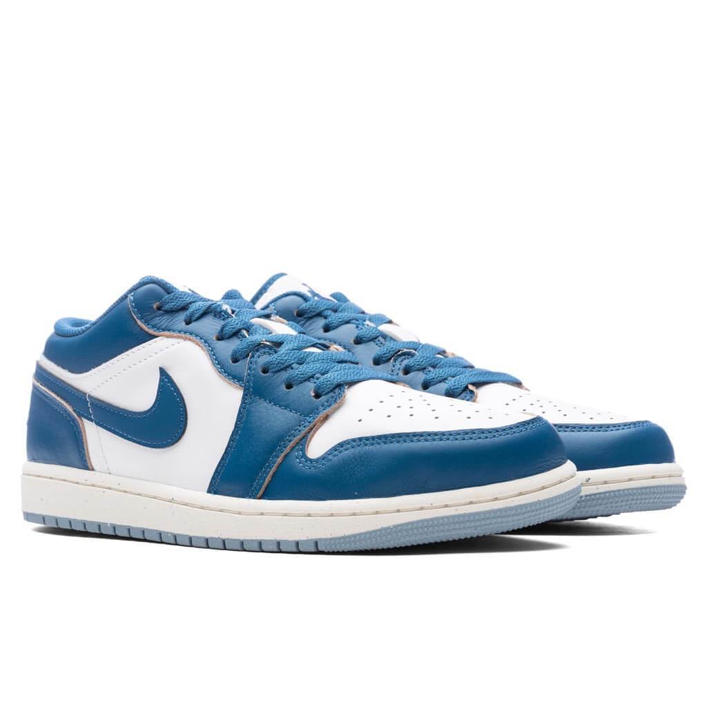 Air Jordan 1 Low SE - White/Industrial Blue/Blue Grey Male Product Image