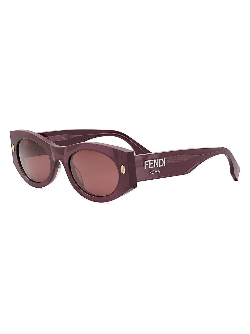 Fendi Roma 52mm Oval Sunglasses Product Image