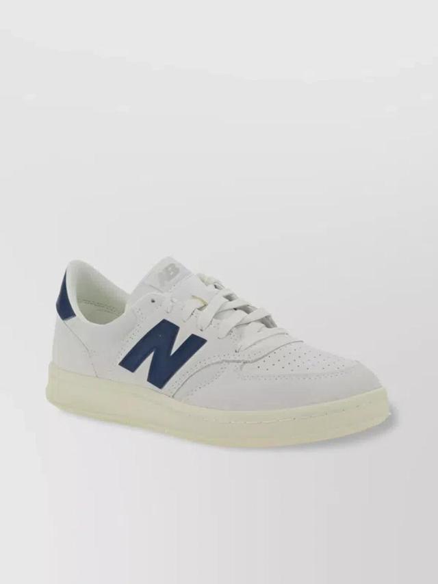 NEW BALANCE Perforated Leather Sneakers Rubber Sole In White Product Image