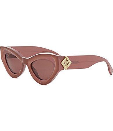 FENDI Womens FF Diamonds 52mm Cat Eye Sunglasses Product Image