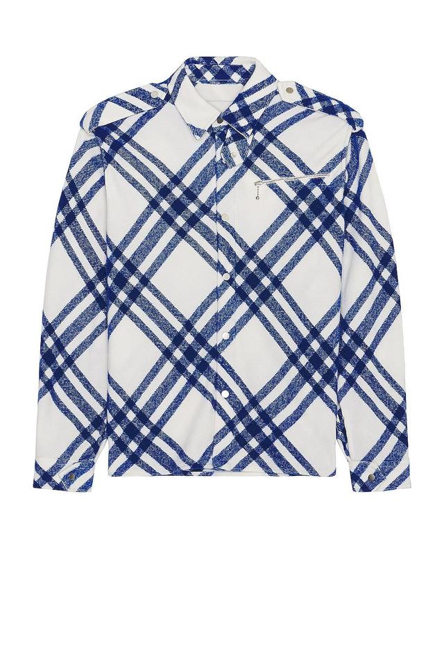 burberry Check Wool & Alpaca Blend Overshirt Product Image