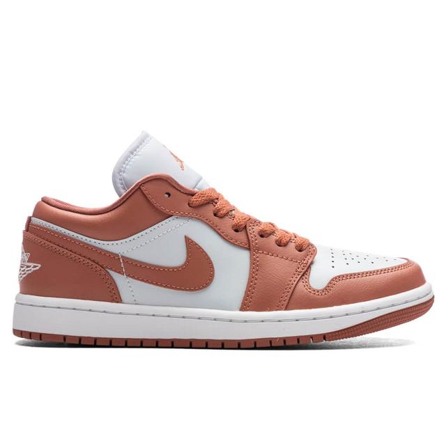 Air Jordan 1 Low Women's 'Pink Salmon' - Pure Platinum/Sky J Orange/White Female Product Image