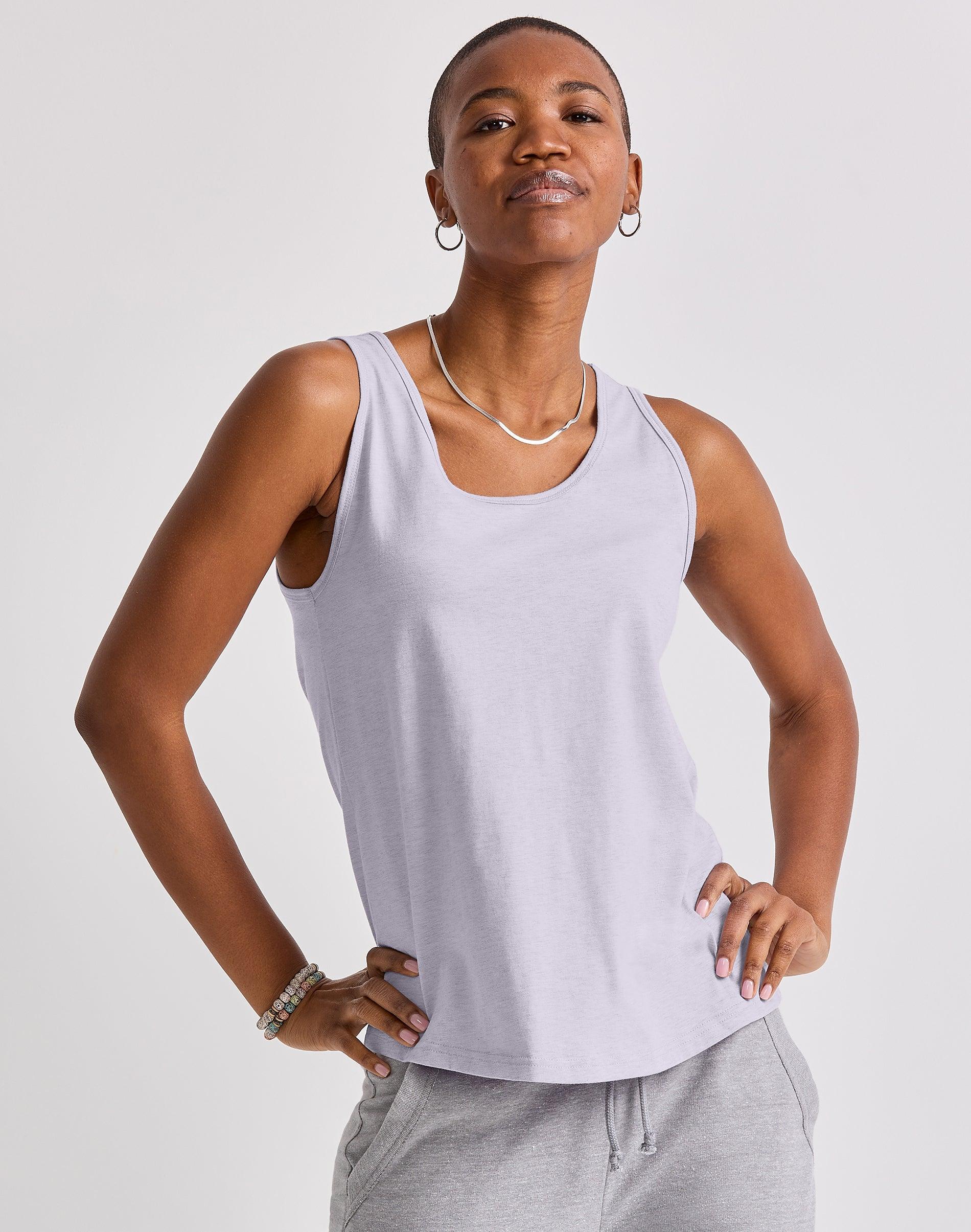 Hanes Originals Womens Cotton Tank Top Solar Ice XS Product Image