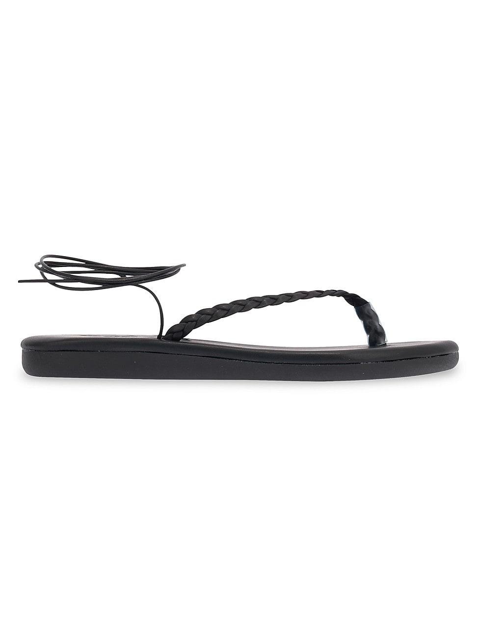 Womens Plage Braided Leather Thong Sandals product image