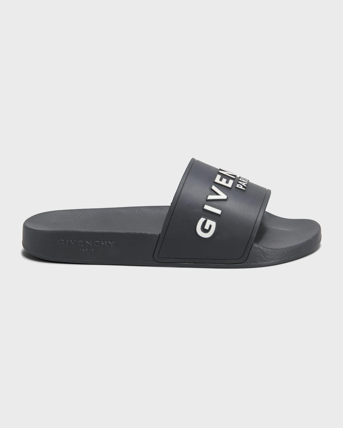 Womens Slide Flat Sandals In Rubber Product Image