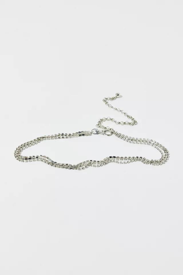 Thin Diamante Chain Belt Product Image