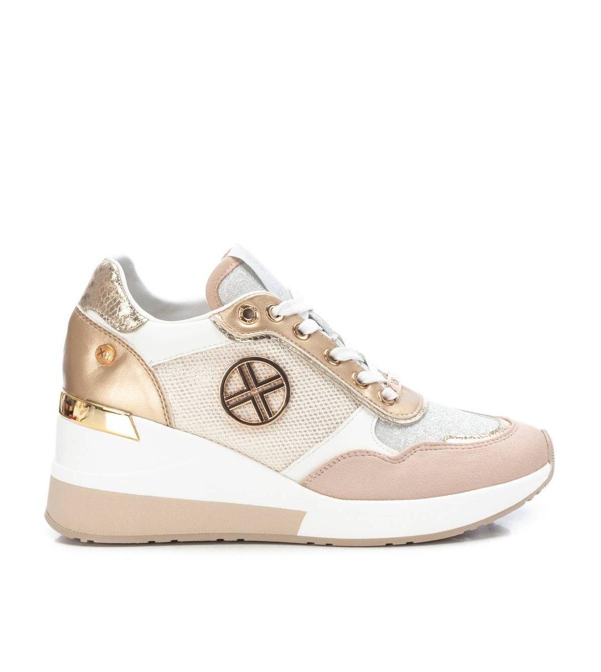 Xti Womens Wedge Sneakers Gold Product Image