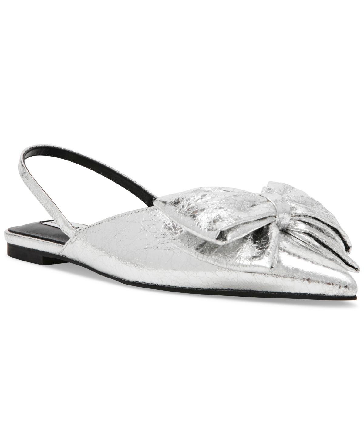 Steve Madden Womens Bimbi Pointed Toe Bow Slingback Flats Product Image