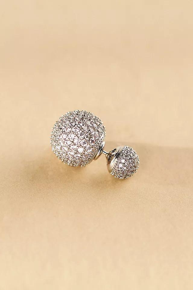 Shashi Pavé Double Ball Front-Back Earrings  Product Image