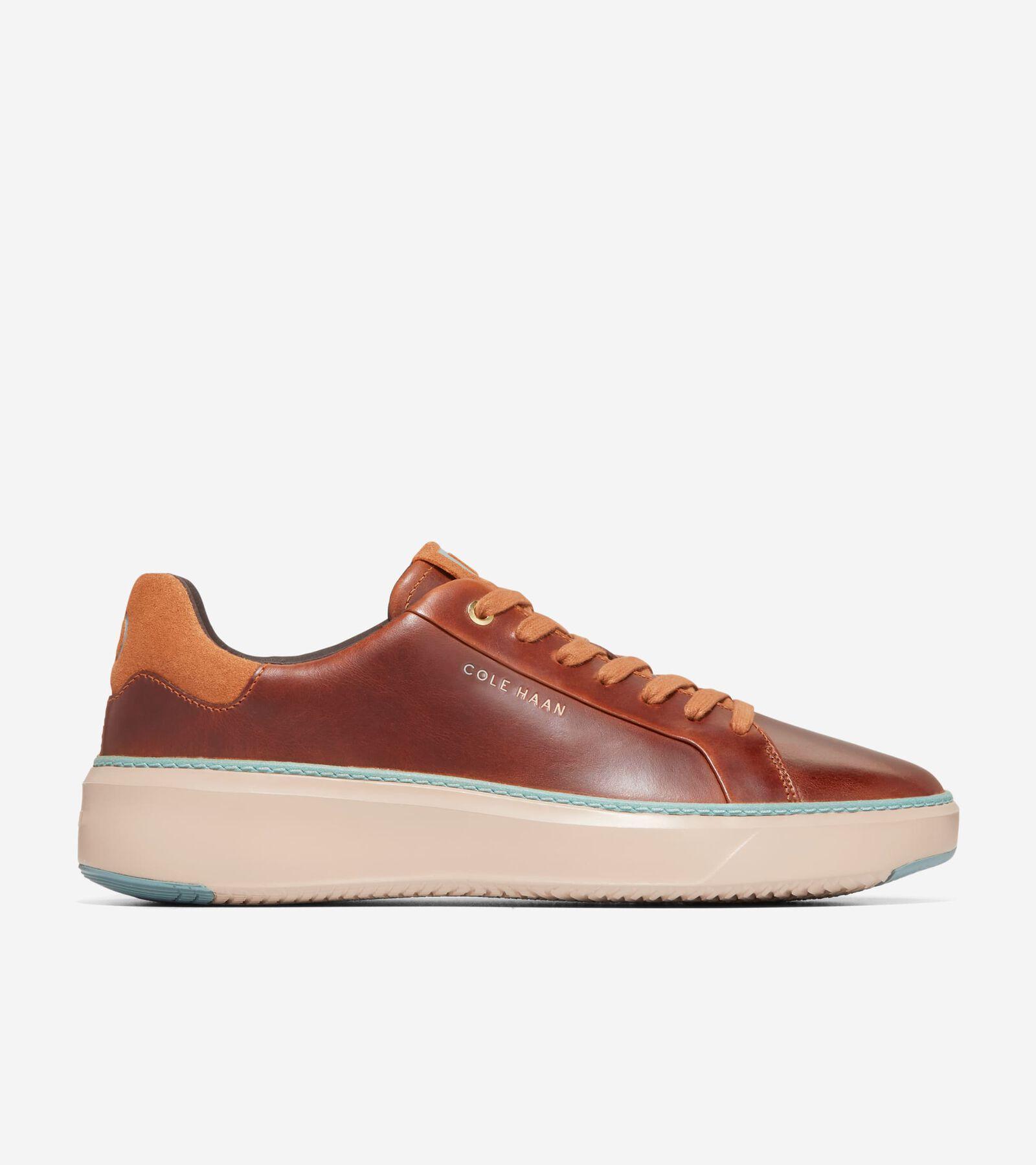 Cole Haan Mens GrandPr Topspin Leather Sneakers Product Image