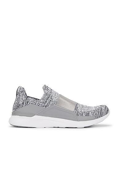 APL: Athletic Propulsion Labs Techloom Bliss Sneaker in Heather Grey & White - Grey. Size 11.5 (also in 10.5, 11, 9). Product Image