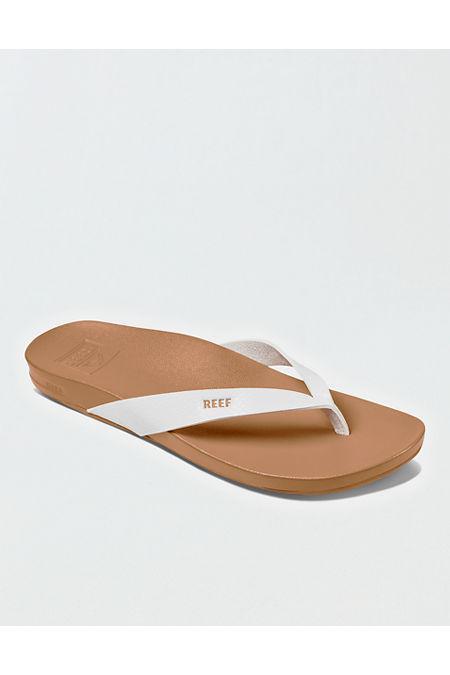 Reef Womens Cushion Court Flip Flop Womens White 8 Product Image