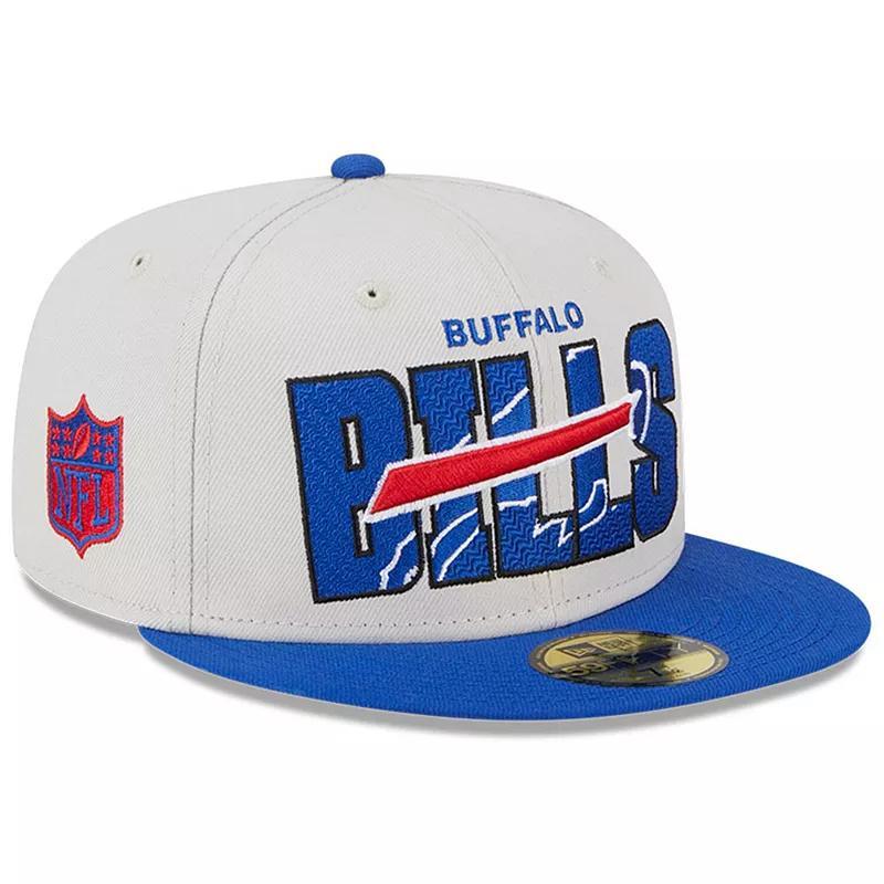 Mens New Era Stone/Royal Buffalo Bills 2023 NFL Draft On Stage 59FIFTY Fitted Hat Product Image