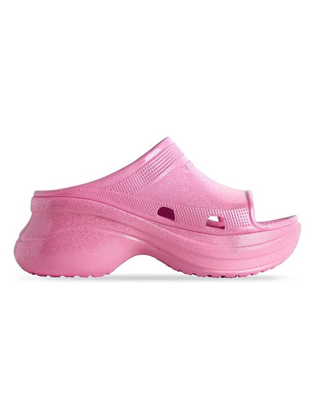 Womens Pool Crocs Slide Sandals Product Image