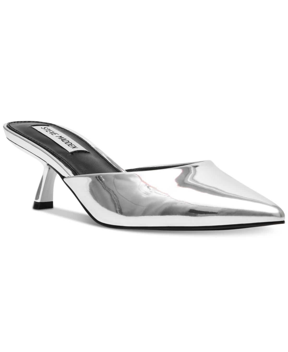 Steve Madden Womens Micki Kitten Heel Mule Pumps Product Image