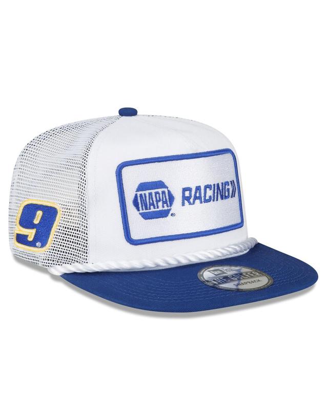 Mens New Era White Chase Elliott Napa Golfer Snapback Hat - White Product Image