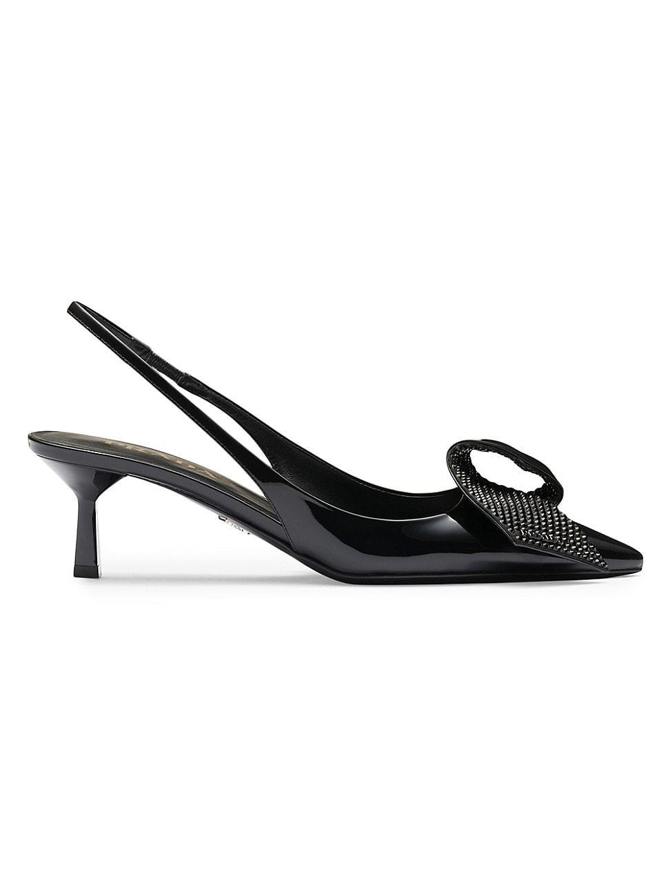 Patent Leather Slingback Pumps In Black product image