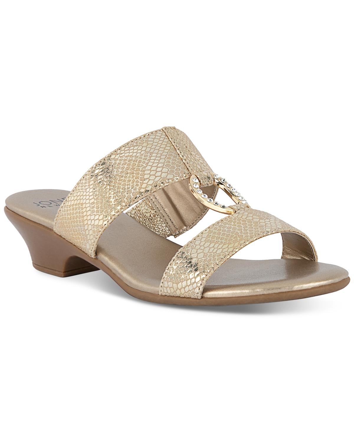 Jones New York Womens Eanna Ornamented Double Band Dress Sandals Product Image