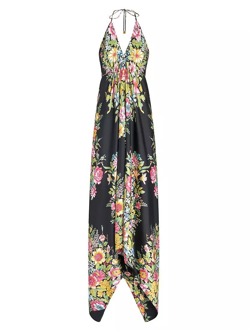 Floral Silk Beach Dress Product Image