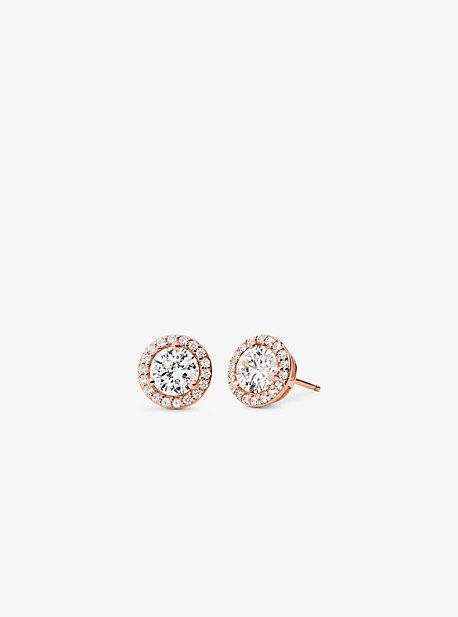 Precious Metal-Plated Sterling Pavé Studs Product Image