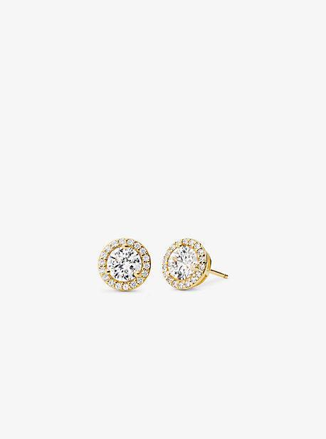 Precious Metal-Plated Sterling Pavé Studs Product Image