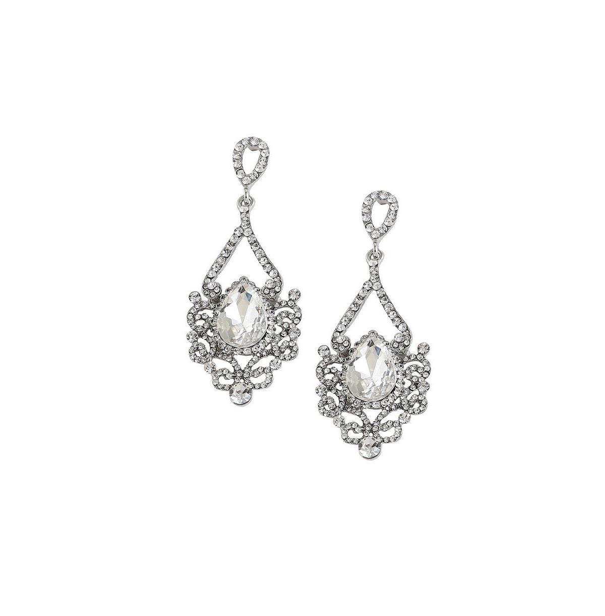 Sohi Womens Dazzling Drop Earrings Product Image