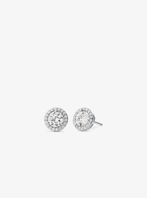 Precious Metal-Plated Sterling Pavé Studs Product Image