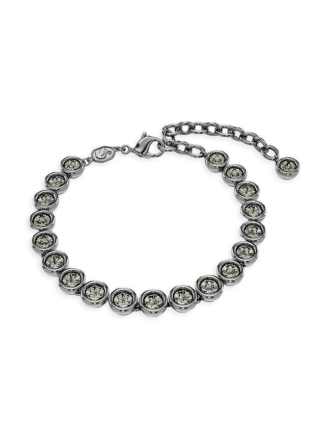 Womens Imber Ruthenium-Plated & Crystal Tennis Bracelet Product Image