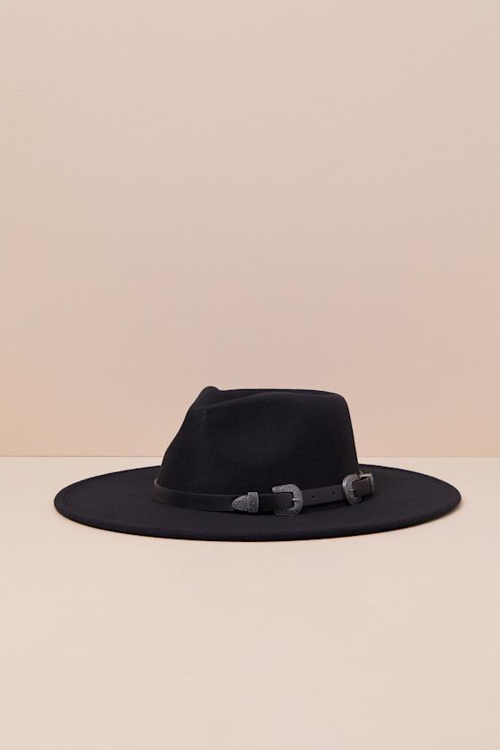 Out West Vibe Black Felt Western Hat Product Image