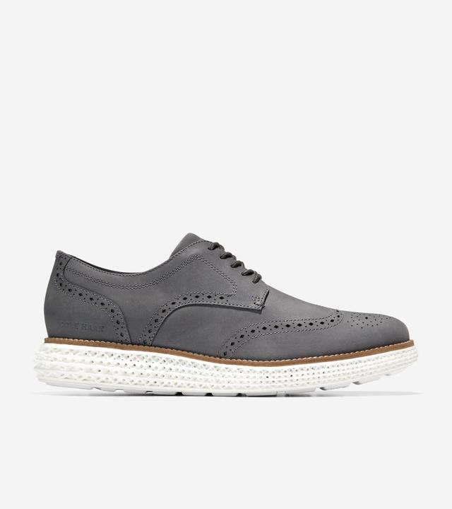 Cole Haan Mens riginal Grand 2.0 Wingtip Oxford Shoes Oxfords - Grey Size 10 Product Image