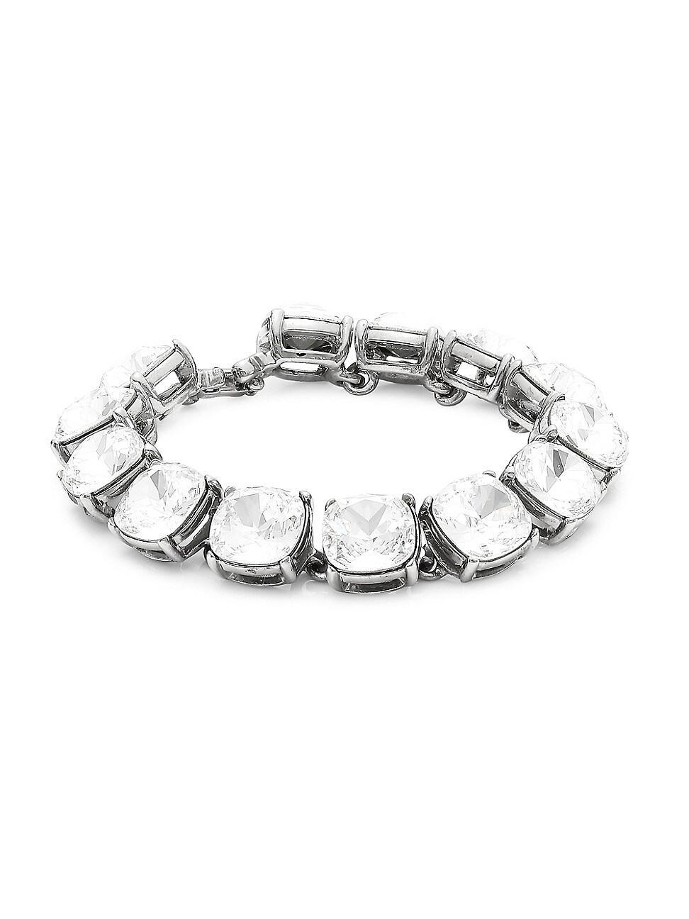 Womens Silvertone Crystal Stone Headlite Bracelet Product Image