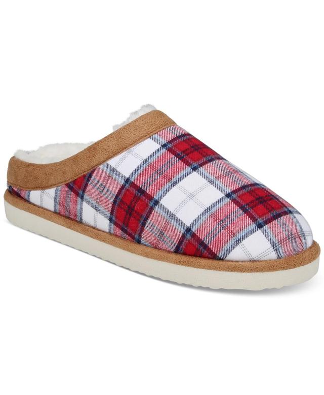 Club Room Mens Blackwatch Plaid Slippers, Created for Macys Product Image