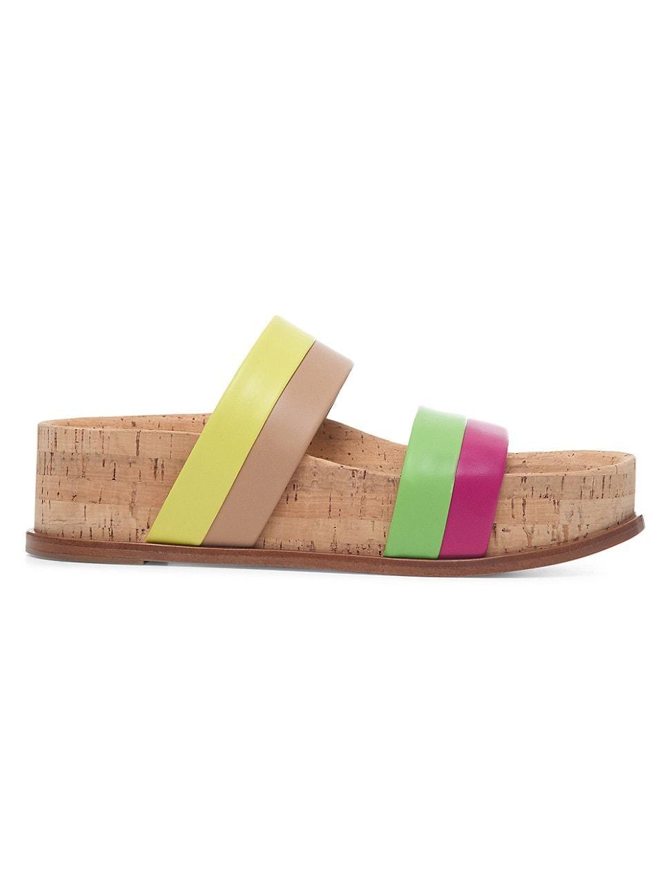 Womens Striker Colorblocked Leather Sandals Product Image