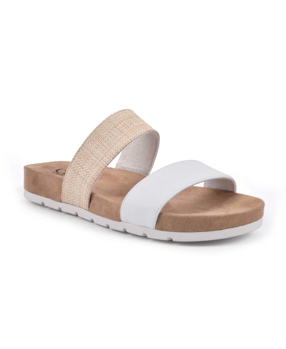 Cliffs by White Mountain Womens Tahlie Slide Sandals - White Product Image